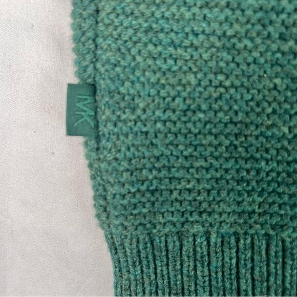 Michael Kors Merino Wool Crew Neck Sweater Mens XXL Green Fall Classic Luxury - Picture 3 of 12